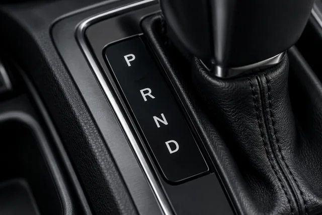 Automatic PRND gear selector for transmission fluid and filter service